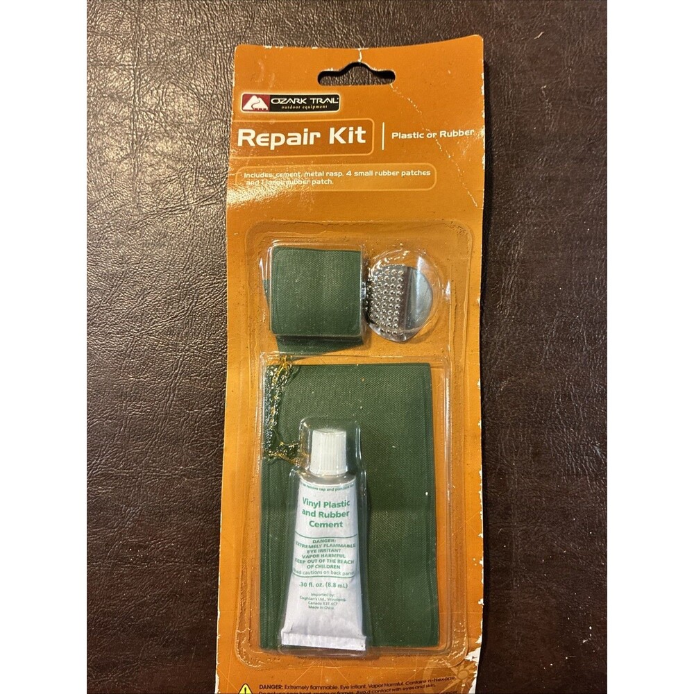 NEW SEALED Ozark Trail Plastic and Rubber Repair Kit